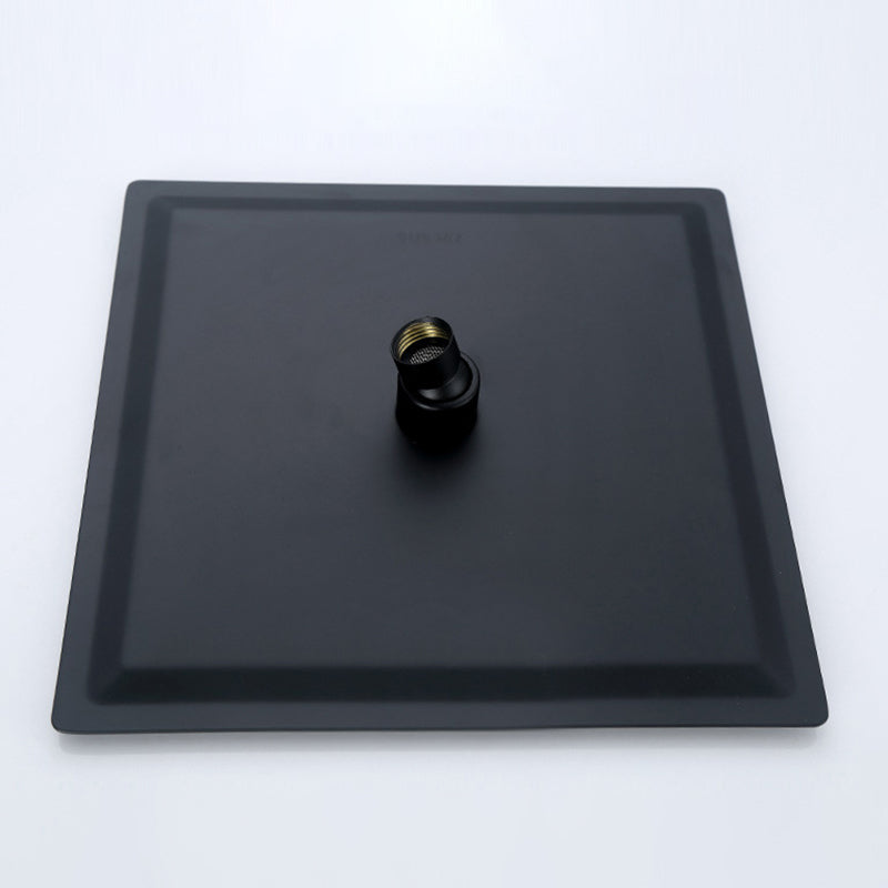 Skorter | Black Square Fest Shower Head Modern Style Wall Mounted Shower Head