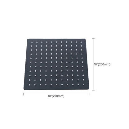Skorter | Black Square Fest Shower Head Modern Style Wall Mounted Shower Head