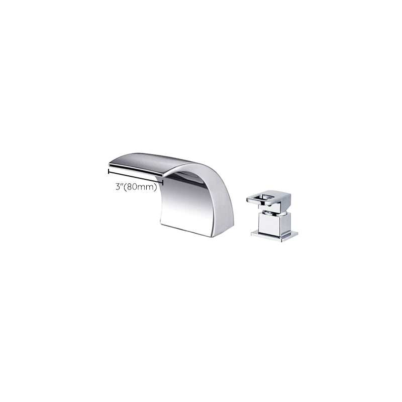 Skorter | Modern Brass Roman Bathtub Faucet Waterfall Spout Bathtub Faucet