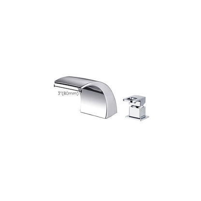 Skorter | Modern Brass Roman Bathtub Faucet Waterfall Spout Bathtub Faucet