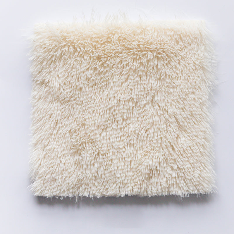 Skorter | Bedroom Carpet Tiles Solid Square Shag Stain Resistant Carpet Tiles