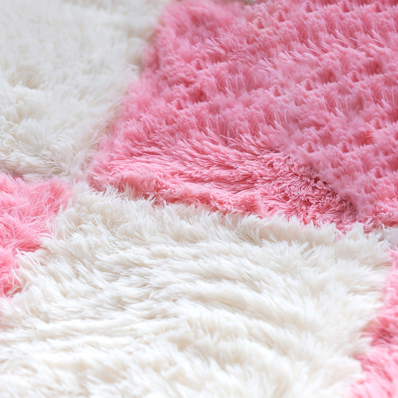 Skorter | Bedroom Carpet Tiles Solid Square Shag Stain Resistant Carpet Tiles