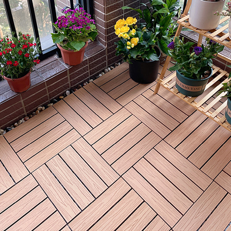 Skorter | Corrosion-resistant Wood Floor Modern Style Square Outdoor Wood Floor