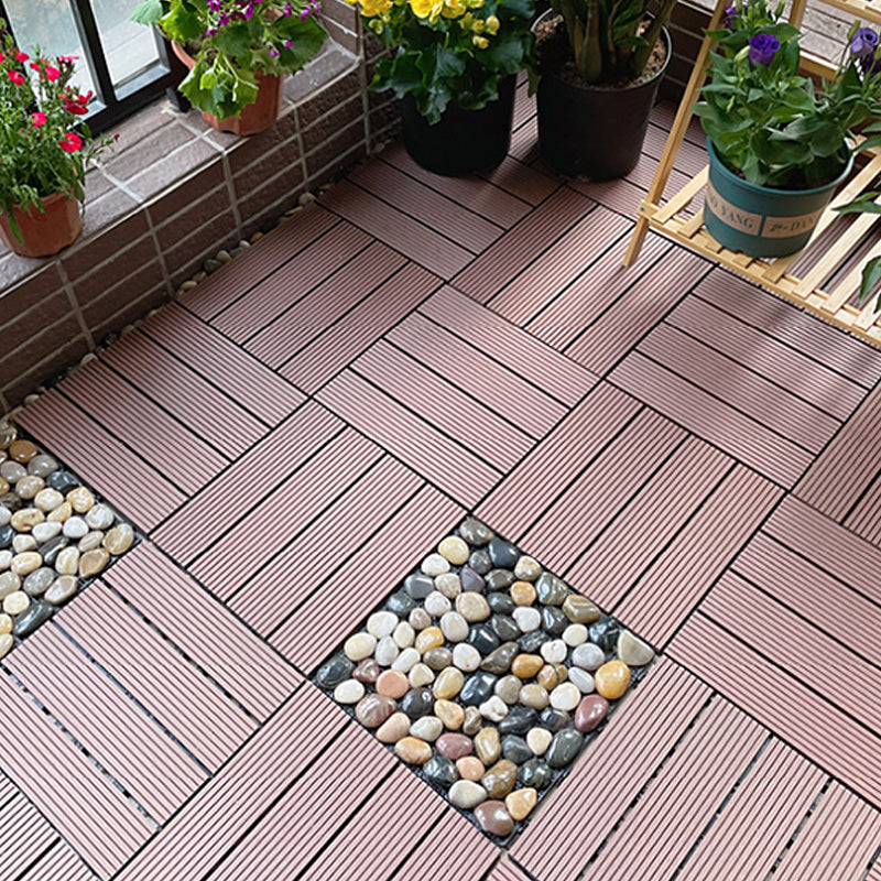 Skorter | Corrosion-resistant Wood Floor Modern Style Square Outdoor Wood Floor