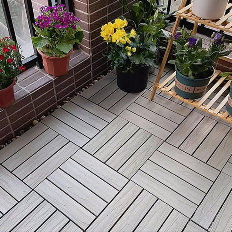 Skorter | Corrosion-resistant Wood Floor Modern Style Square Outdoor Wood Floor