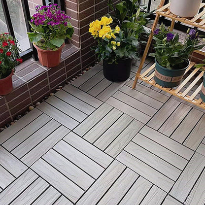 Skorter | Corrosion-resistant Wood Floor Modern Style Square Outdoor Wood Floor