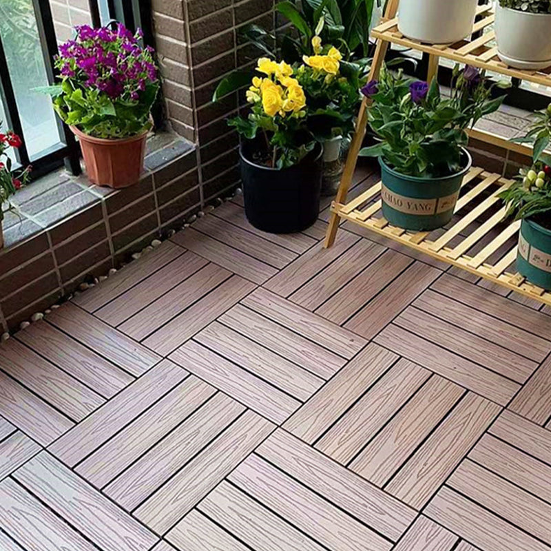 Skorter | Corrosion-resistant Wood Floor Modern Style Square Outdoor Wood Floor