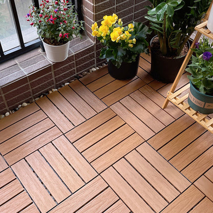 Skorter | Corrosion-resistant Wood Floor Modern Style Square Outdoor Wood Floor