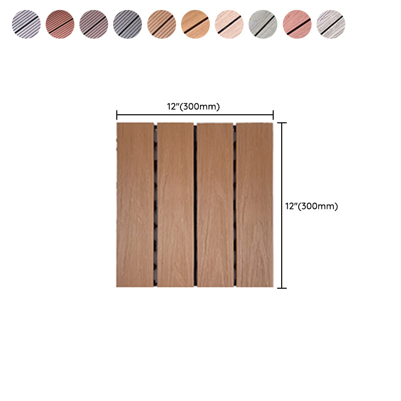 Skorter | Corrosion-resistant Wood Floor Modern Style Square Outdoor Wood Floor