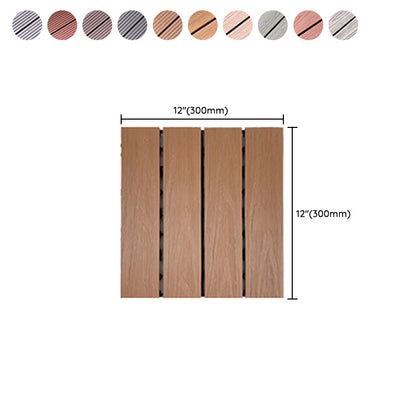 Skorter | Corrosion-resistant Wood Floor Modern Style Square Outdoor Wood Floor