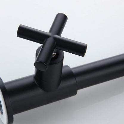 Skorter | Widely used wall-mounted bathroom sink faucet cross handle low arch faucet