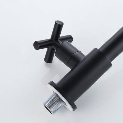 Skorter | Widely used wall-mounted bathroom sink faucet cross handle low arch faucet