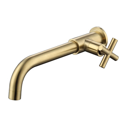 Skorter | Widely used wall-mounted bathroom sink faucet cross handle low arch faucet