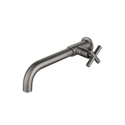 Skorter | Widely used wall-mounted bathroom sink faucet cross handle low arch faucet