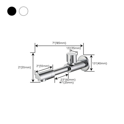 Skorter | Widely used wall-mounted bathroom sink faucet cross handle low arch faucet