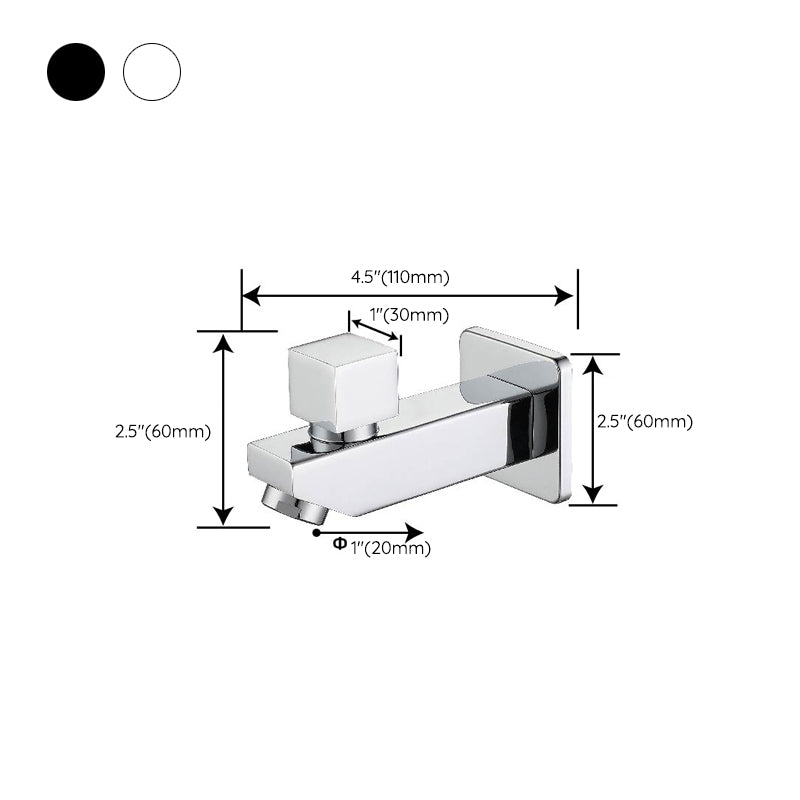 Skorter | Widely used wall-mounted bathroom sink faucet cross handle low arch faucet