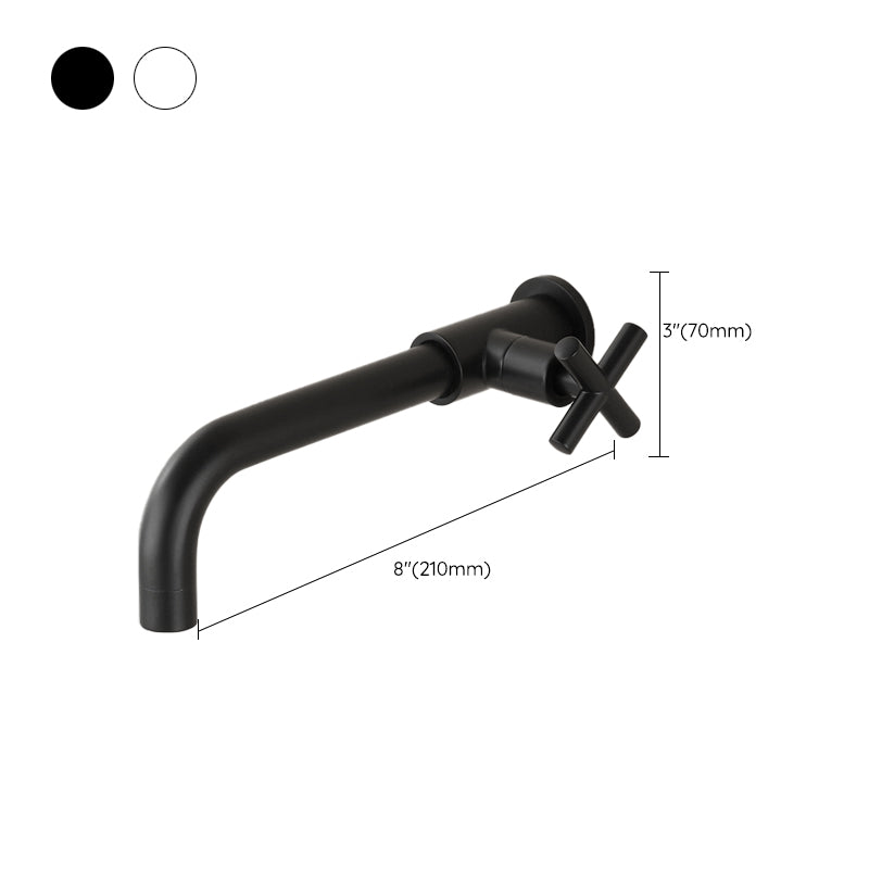 Skorter | Widely used wall-mounted bathroom sink faucet cross handle low arch faucet