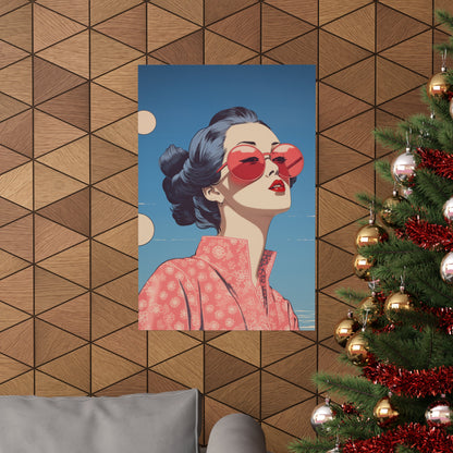 Skorter | Chic Sakura Shades Pop Poster