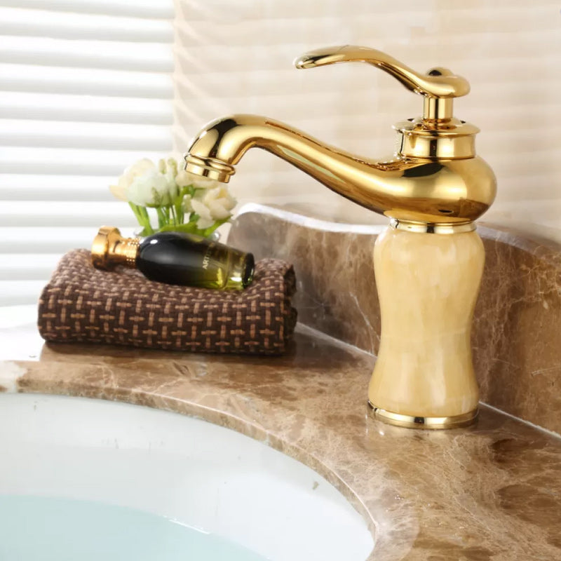 Skorter | Luxury Vessel Faucet Lever Handle Low Arc Vessel Sink Bathroom Faucet