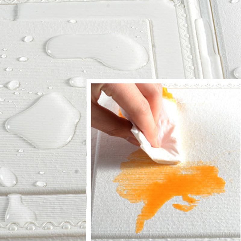 Skorter | Contemporary Wall Shelves 3D Brick Bathroom Wall Panels Set of 2