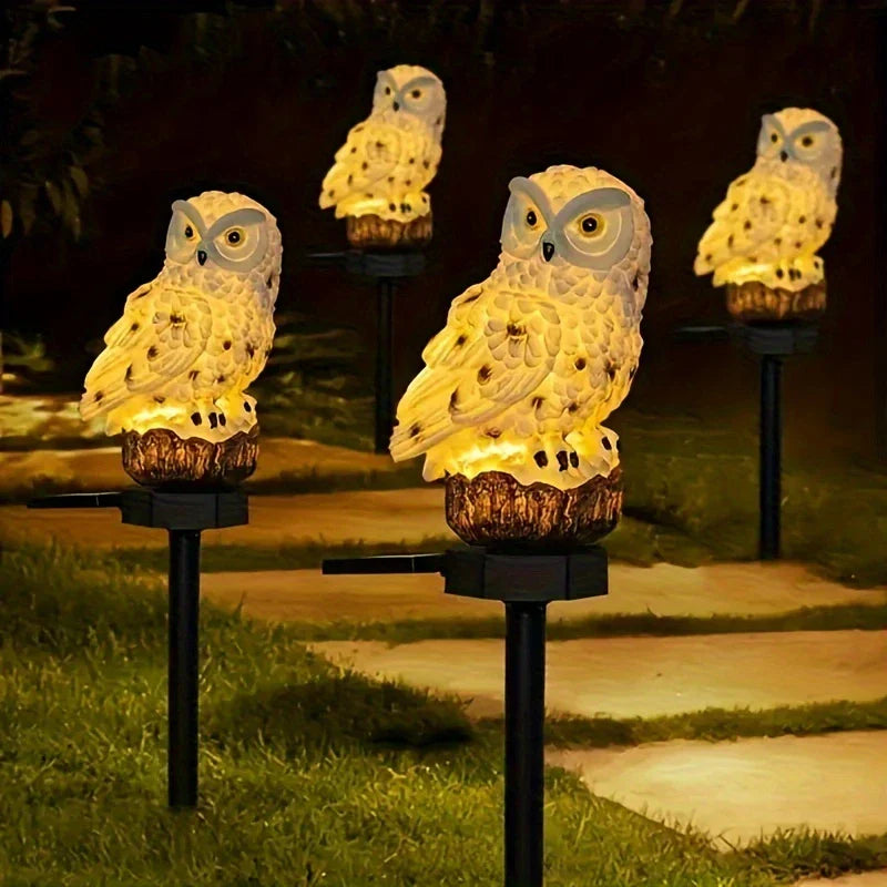 Skorter | Solar Garden Light Owl – LED Outdoor Light for Garden, Terrace and Balcony, weatherproof