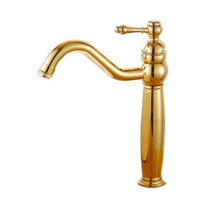 Skorter | Glam Vessel Faucet Swivel Spout Lever Handle Sink Faucet