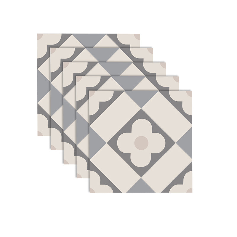 Skorter | Beige Tone Peel & Stick Tile Square Pattern Print Single Tile