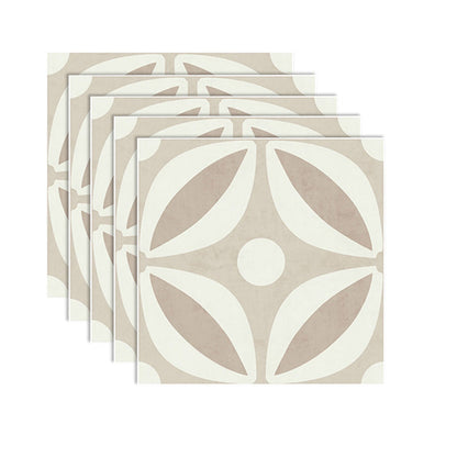 Skorter | Beige Tone Peel & Stick Tile Square Pattern Print Single Tile