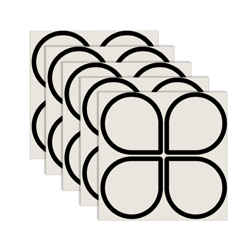 Skorter | Beige Tone Peel & Stick Tile Square Pattern Print Single Tile