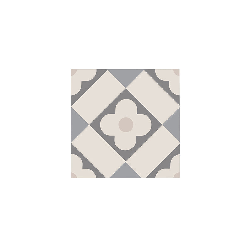 Skorter | Beige Tone Peel & Stick Tile Square Pattern Print Single Tile