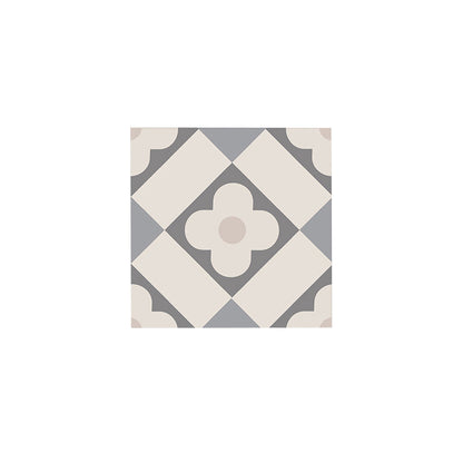 Skorter | Beige Tone Peel & Stick Tile Square Pattern Print Single Tile
