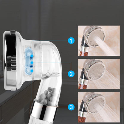 Skorter | Bathroom Showerhead Plastic Water Filtration Round Hand Shower