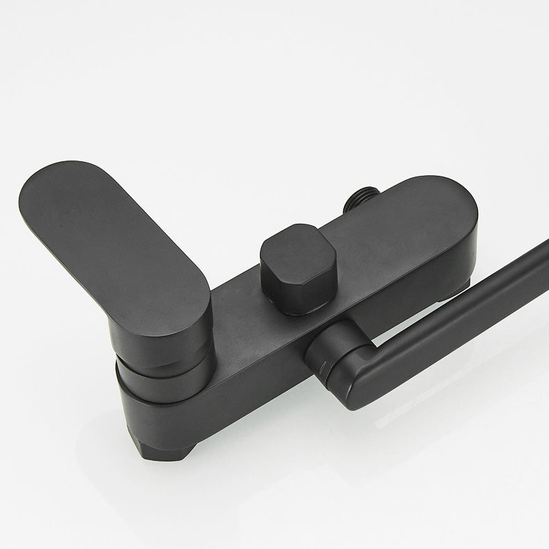 Skorter | Metal Bathtub Faucet Trim Contemporary Lever Handle Bathtub Faucet Trim