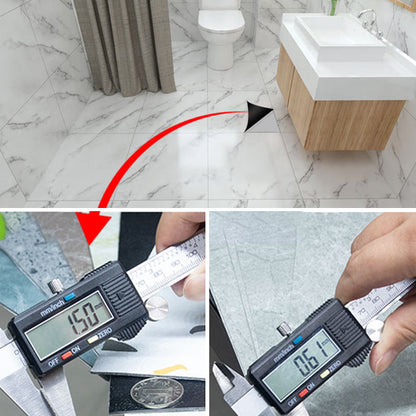 Skorter | Modern PVC Peel and Stick Tile Floor Marble Look Mold Resistant Vinyl Tiles