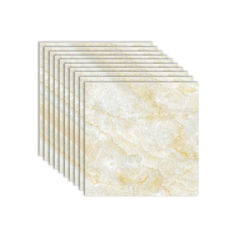 Skorter | Modern PVC Peel and Stick Tile Floor Marble Look Mold Resistant Vinyl Tiles
