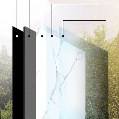 Skorter | Modern PVC Peel and Stick Tile Floor Marble Look Mold Resistant Vinyl Tiles