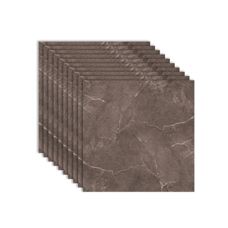 Skorter | Modern PVC Peel and Stick Tile Floor Marble Look Mold Resistant Vinyl Tiles