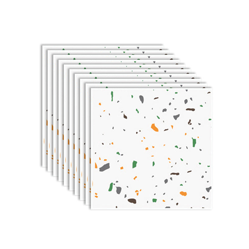 Skorter | Modern PVC Peel and Stick Tile Floor Marble Look Mold Resistant Vinyl Tiles