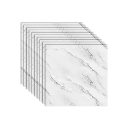 Skorter | Modern PVC Peel and Stick Tile Floor Marble Look Mold Resistant Vinyl Tiles