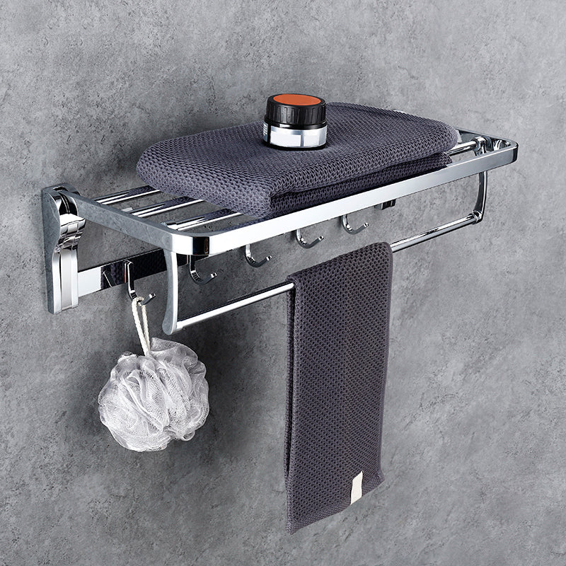 Skorter | Contemporary Bathroom Accessories Hardware Set in Silver with Soap Dish
