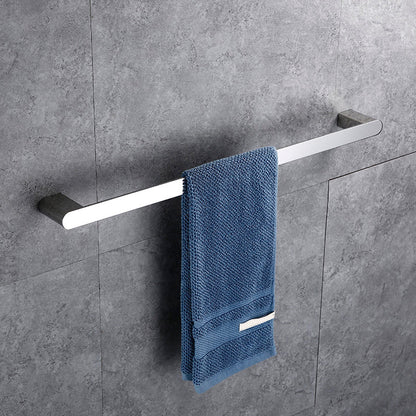 Skorter | Contemporary Bathroom Accessories Hardware Set in Silver with Soap Dish
