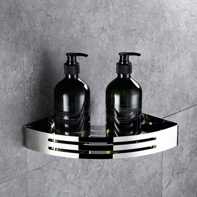 Skorter | Contemporary Bathroom Accessories Hardware Set in Silver with Soap Dish