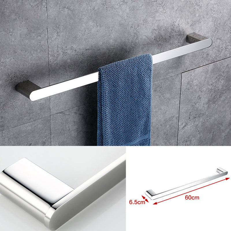 Skorter | Contemporary Bathroom Accessories Hardware Set in Silver with Soap Dish