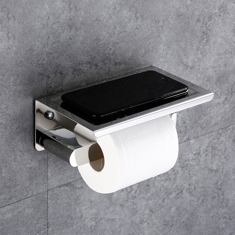 Skorter | Contemporary Bathroom Accessories Hardware Set in Silver with Soap Dish