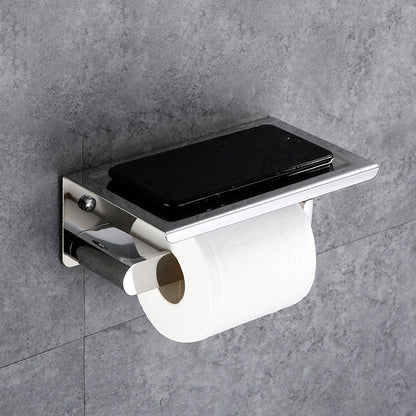 Skorter | Contemporary Bathroom Accessories Hardware Set in Silver with Soap Dish