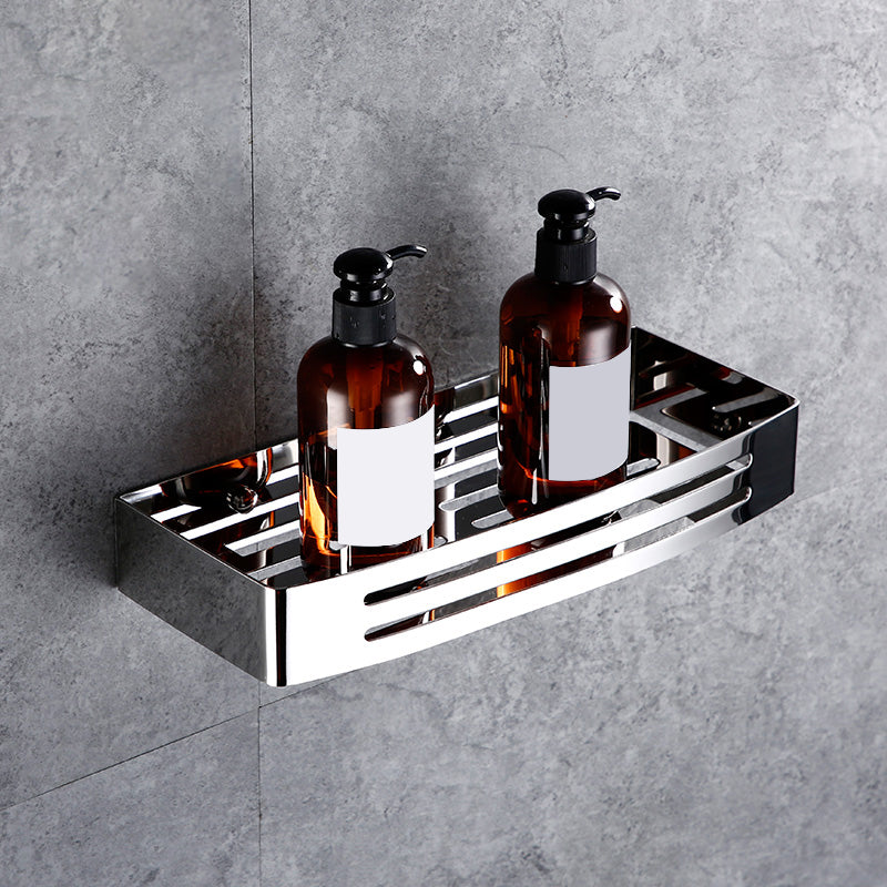 Skorter | Contemporary Bathroom Accessories Hardware Set in Silver with Soap Dish