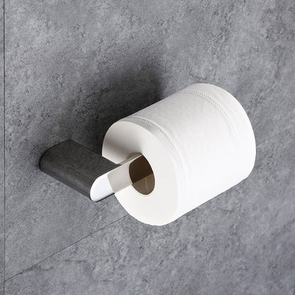 Skorter | Contemporary Bathroom Accessories Hardware Set in Silver with Soap Dish