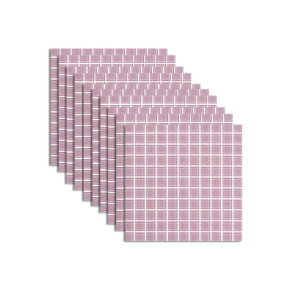 Skorter | 12" x 12" Peel & Stick Glass Square Grid Mosaic Peel and Stick Tile 10-Pack