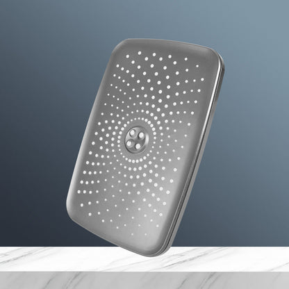 Skorter | Modern Gray Showerhead Combo Standard Spray Pattern Rectangular Large Showerhead