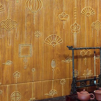 Skorter | Contemporary Wall Panels Self-Adhesive Waterproof Cartoon 3D Print Wall Covering